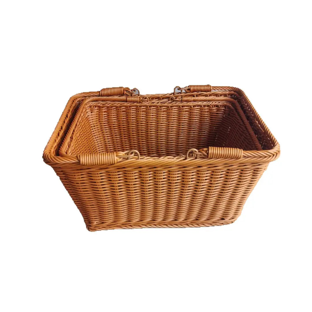 Orange Woven Kitchen Baskets for Home & Office Storage