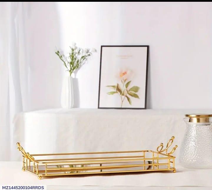 Metal Makeup Organizer Gold Filled