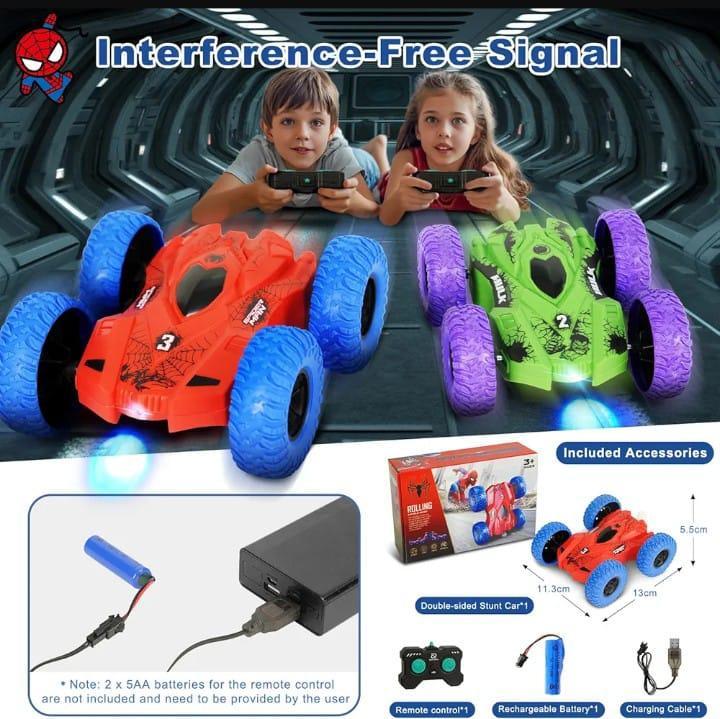 RC Car Spider Theme Red Blue Electric Drive