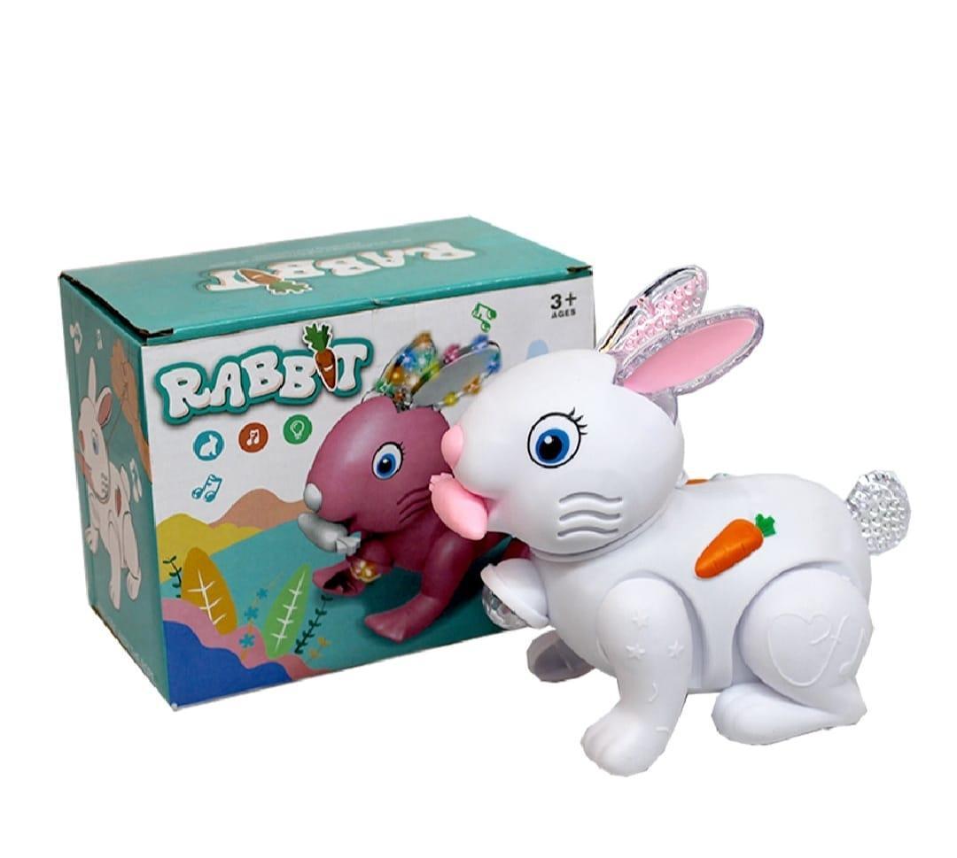 Electric Rabbit Toy White 3M No Battery Kids Play