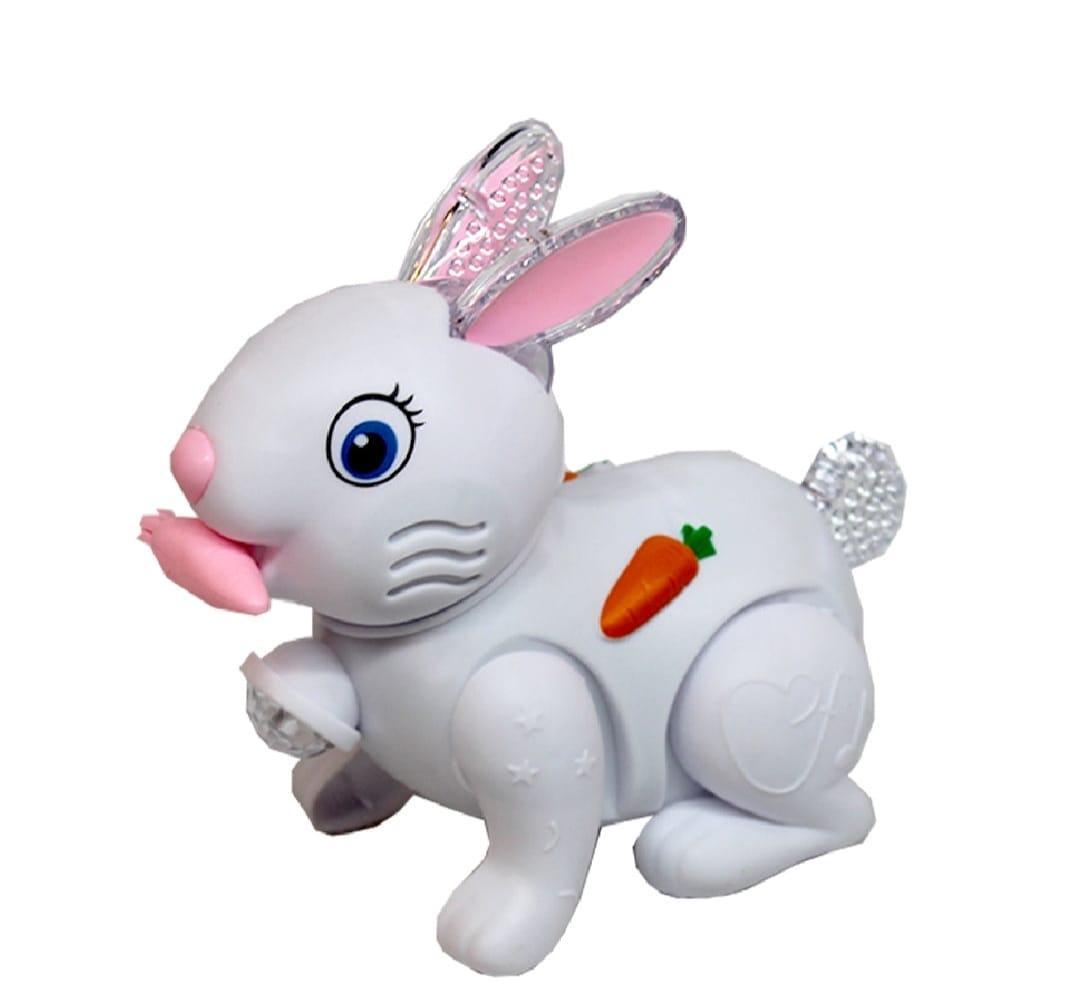 Electric Rabbit Toy White 3M No Battery Kids Play