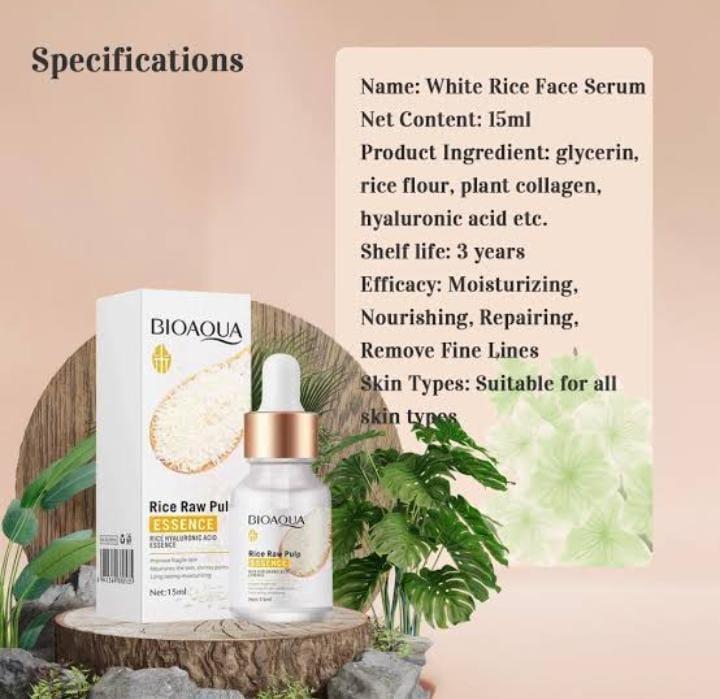 Premium Hydrating Serum 15ml Glass Bottle with Gold Dropper