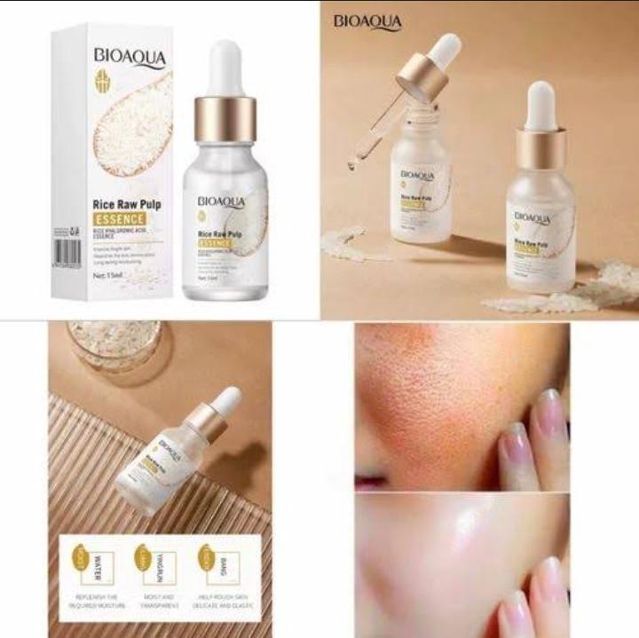 Premium Hydrating Serum 15ml Glass Bottle with Gold Dropper