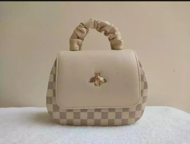 Girl's PU Leather Printed Shoulder Bag