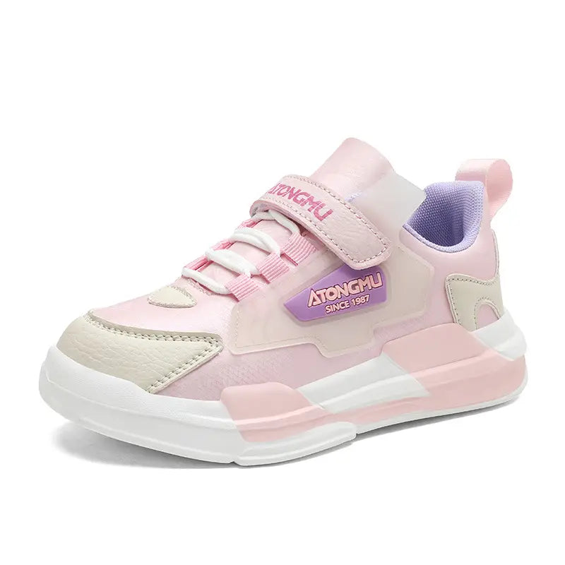 Kids' Light Blue Waterproof Sneakers with Secure Strap