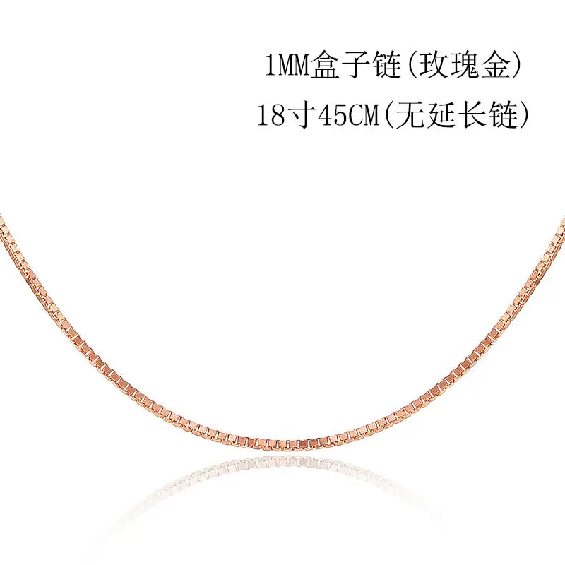 Rose Gold Flower Pendant Necklace for Women