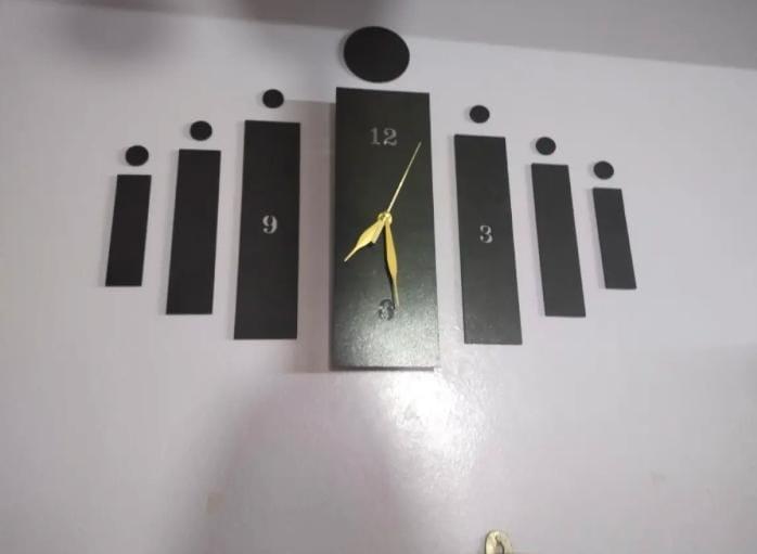 3D Wooden Wall Clock with Laser Cut Design