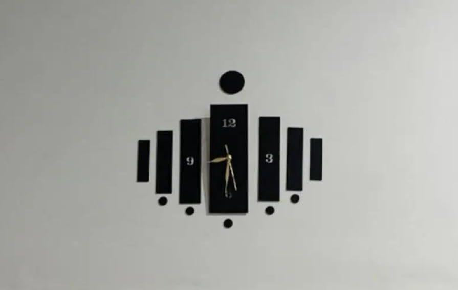 3D Wooden Wall Clock with Laser Cut Design