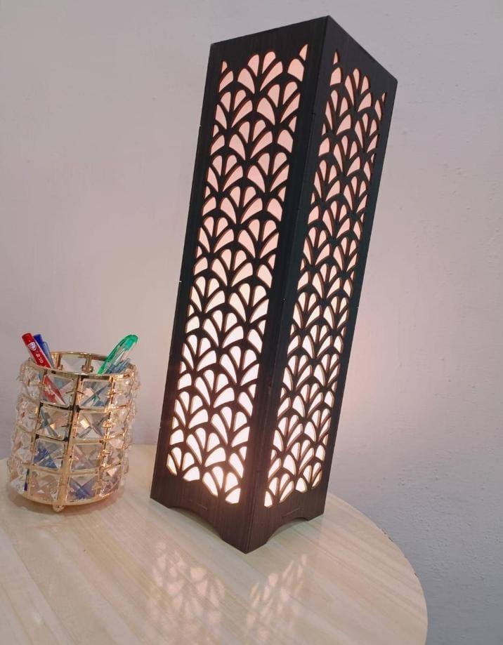 Modern Wooden Floor Lamp with Leaf Design for Home & Office