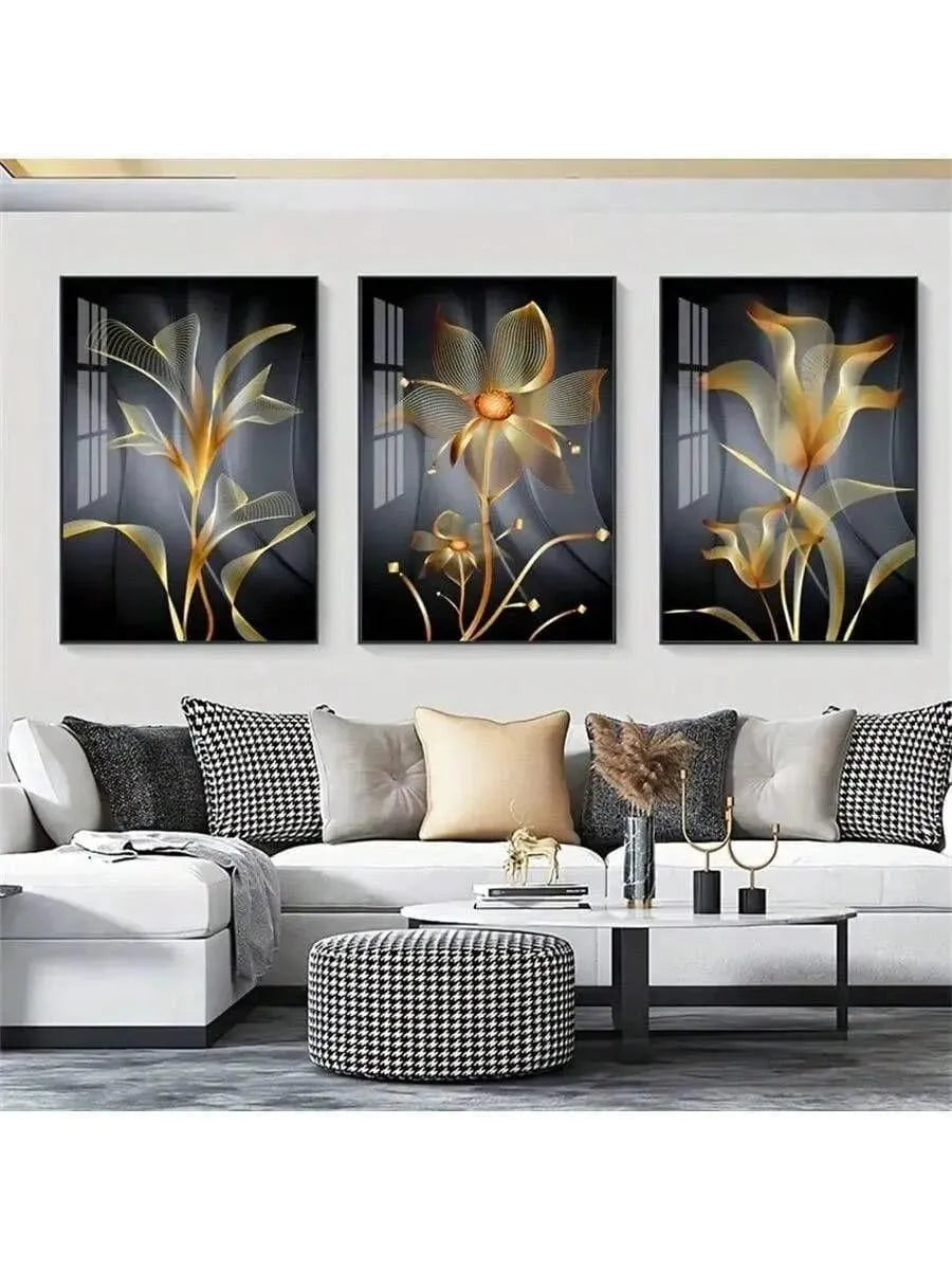 3D Calligraphy Wall Frames Set of 3 for Home Office Decor