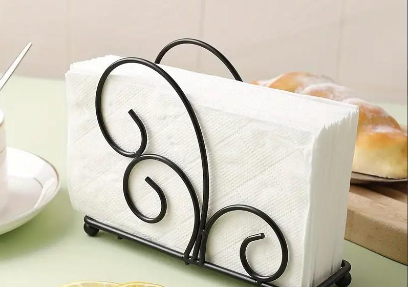 Golden Swirl Tissue Holder for Home Decor