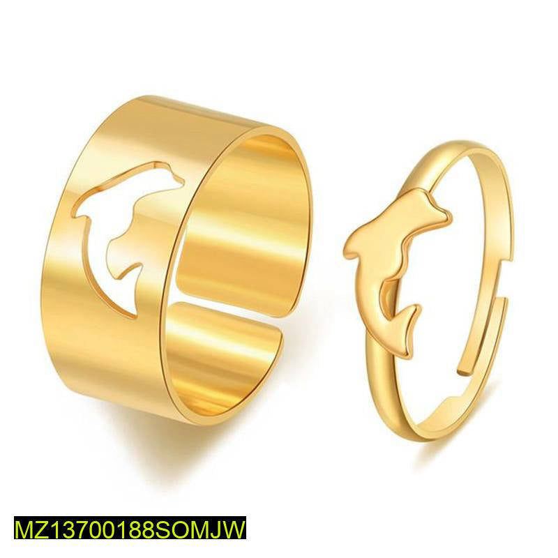 Dolphin Tangled Rings for Couples, Adjustable, Premium Quality, Affordable