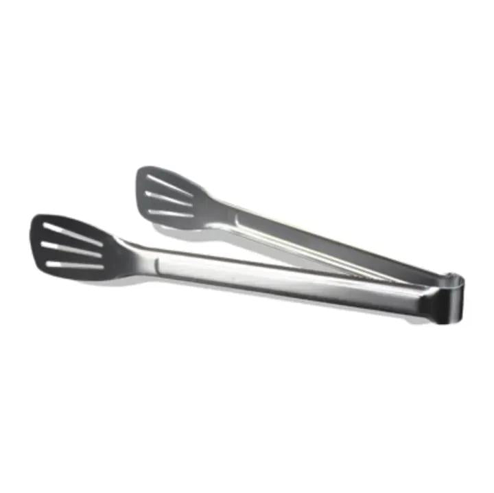 Stainless Steel Kitchen Tongs Silver Compact