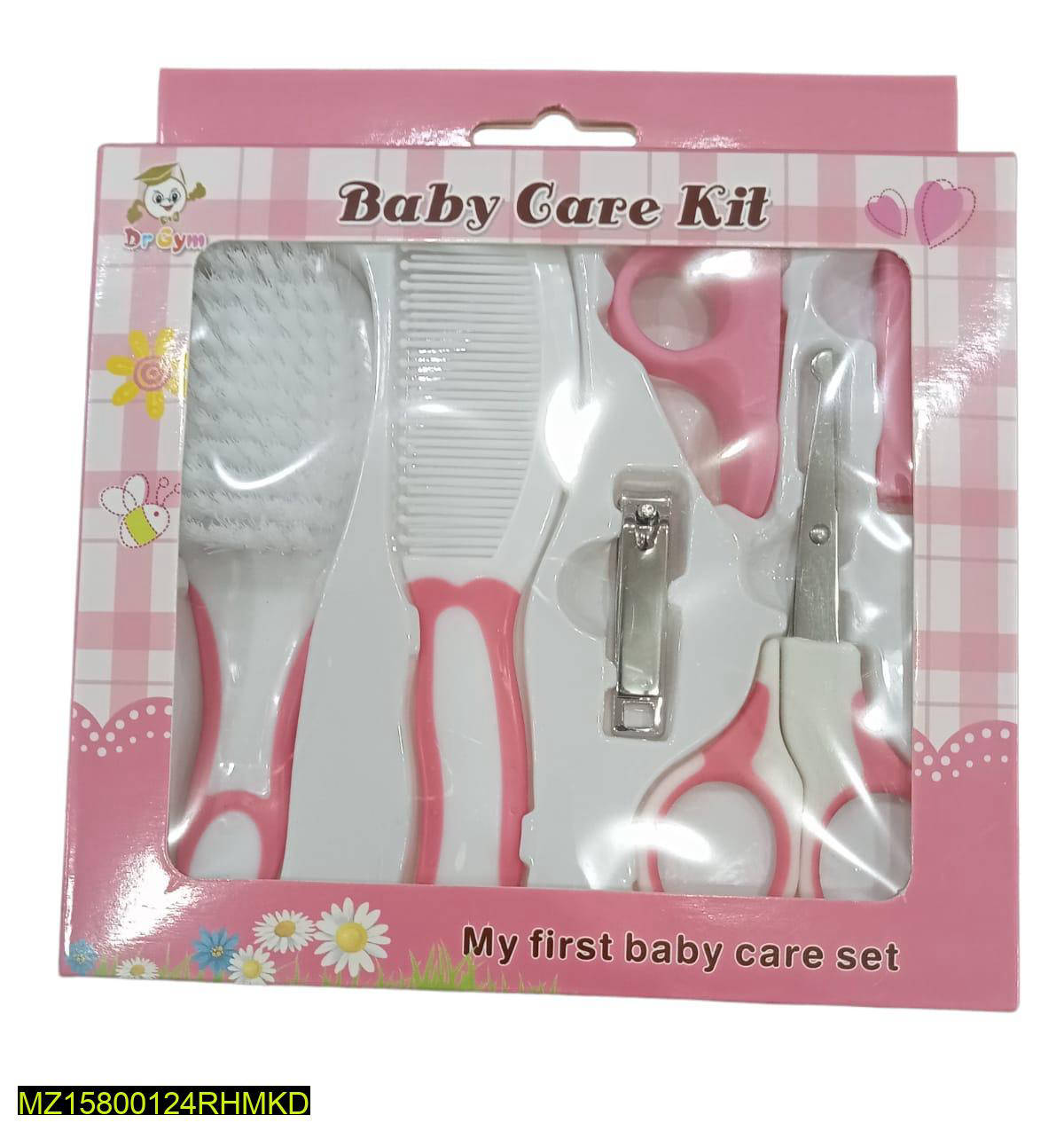 My First Baby Care Kit Imported 6 Pcs Pink