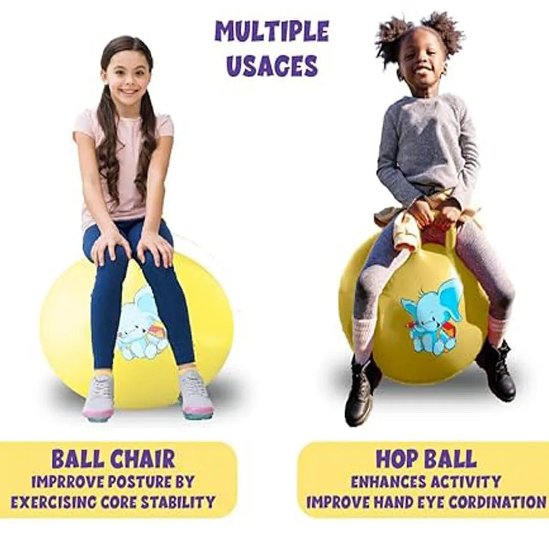 Multicolor Silicone Jumping Ball for Kids 1-12 Years