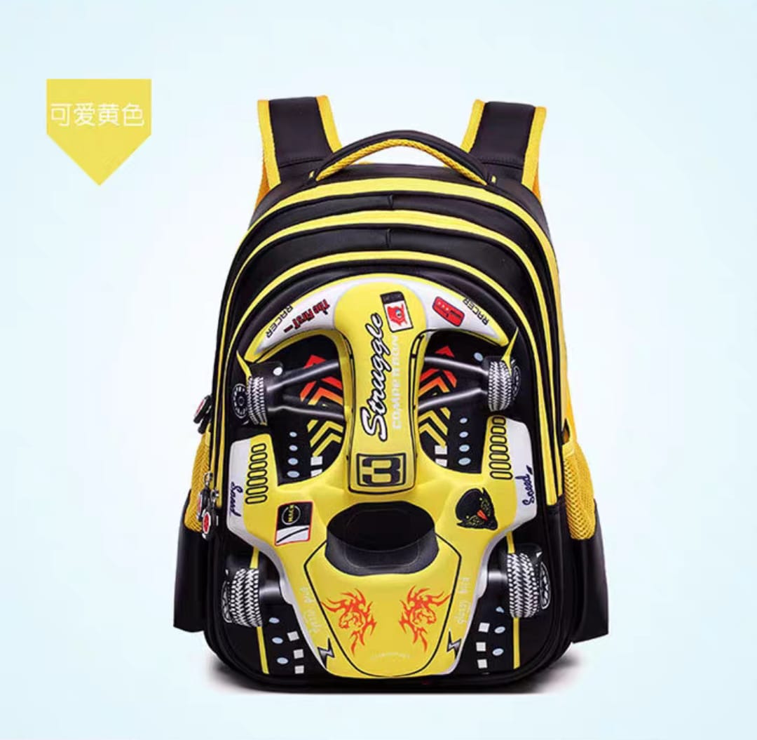 Schoolbag New Car Design | Primary School Backpack For Boys | Durable Children’s Student Bag | Blue