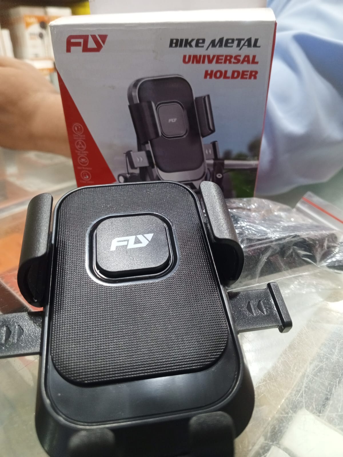 FLY PT-030 Universal Bike Phone Holder Secure Stable Hands Free Riding With 360 Degree Adjustable Viewing