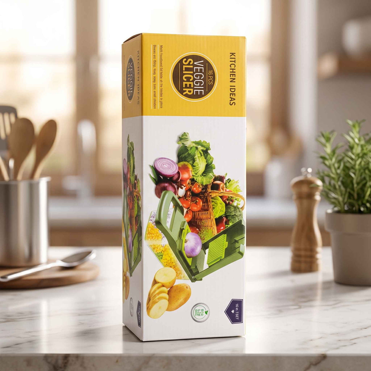 Kitchen Ideas 16-In-1 Multifunctional Vegetable Slicer & Chopper Set