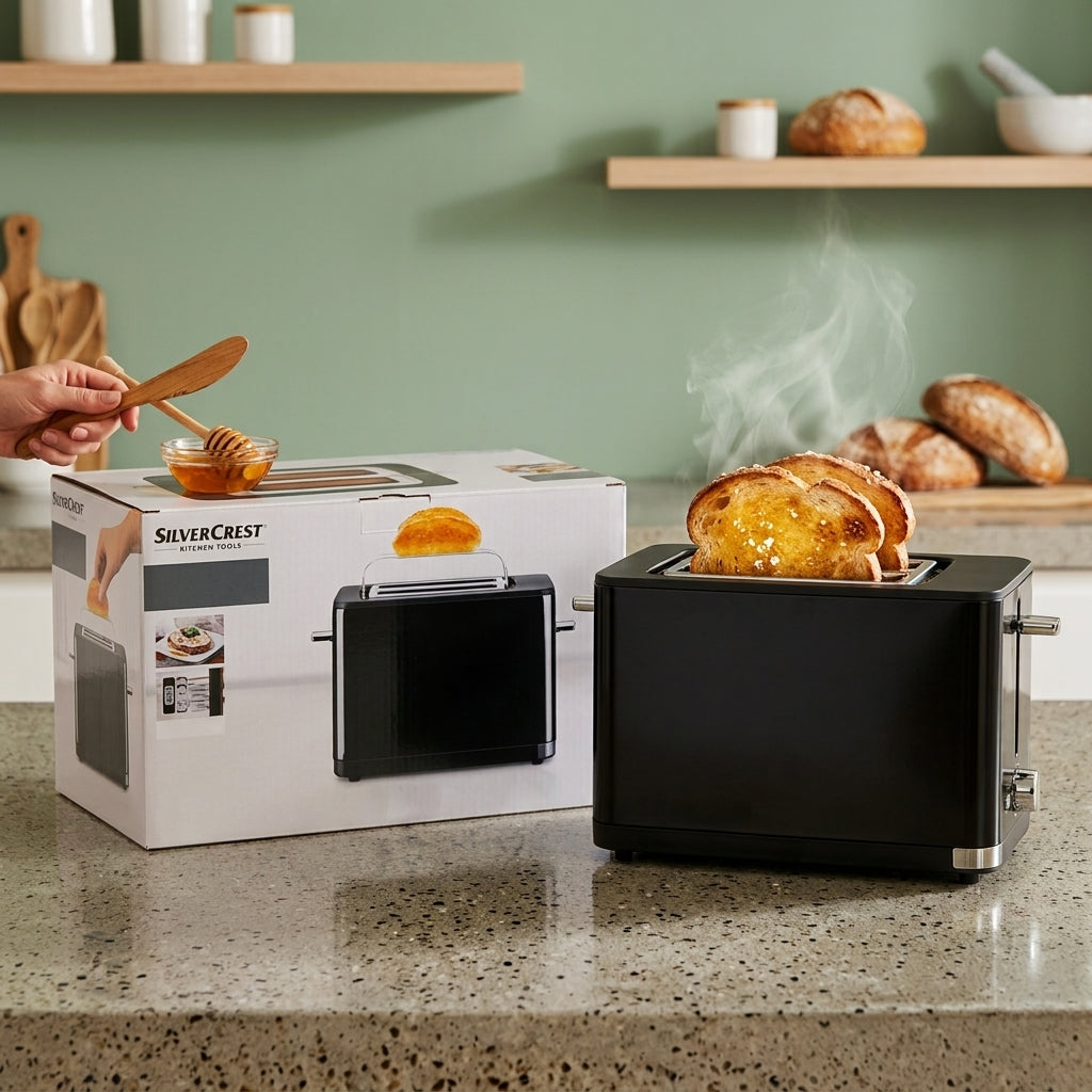 SilverCrest Premium Digital Toaster 900W With LED Display