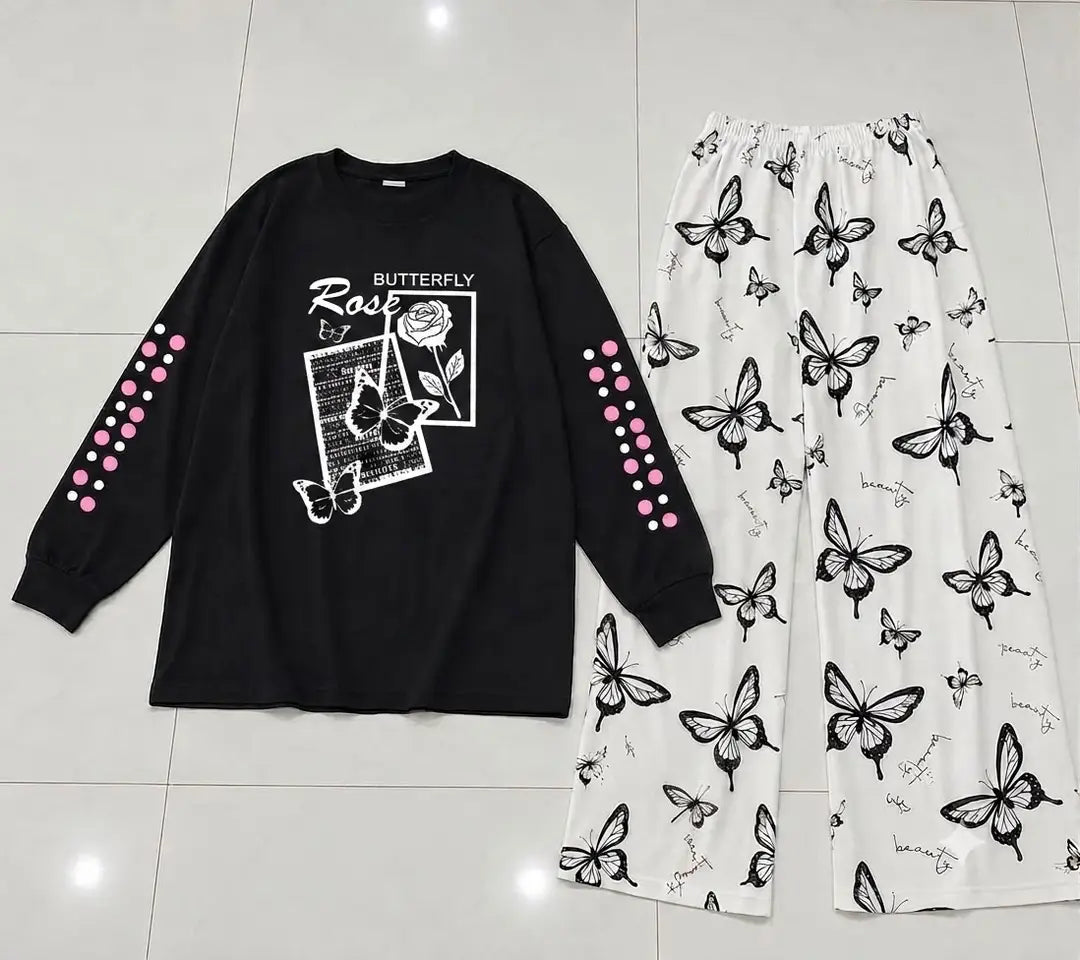 2 Pcs Women's Stitched Cotton Jersey Printed Night Suit