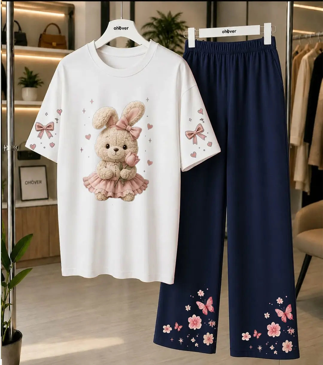 2 Pcs Women's Stitched Cotton Jersey Printed Night Suit
