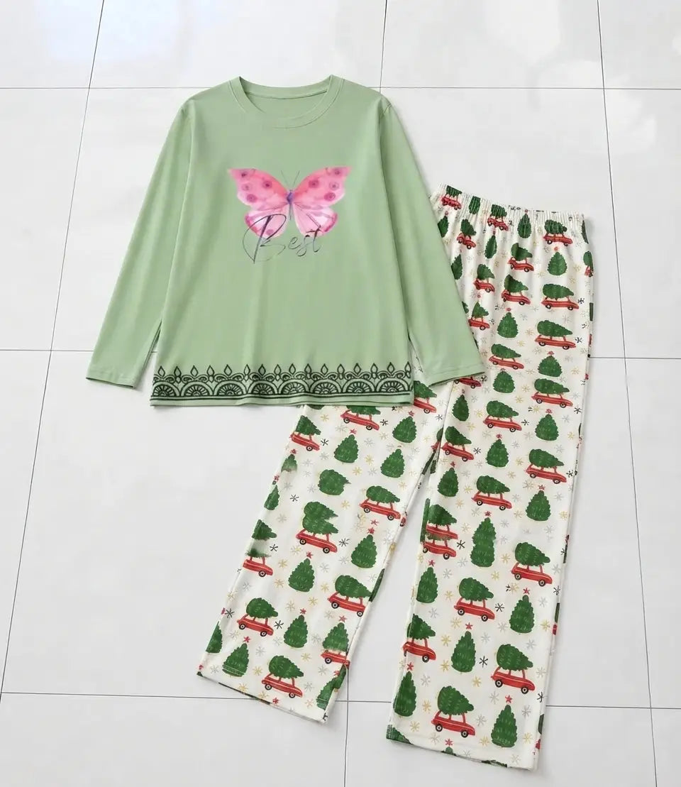 2 Pcs Women's Stitched Cotton Jersey Printed Night Suit