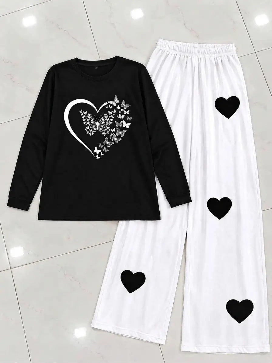 2 Pcs Women's Stitched Cotton Jersey Printed Night Suit