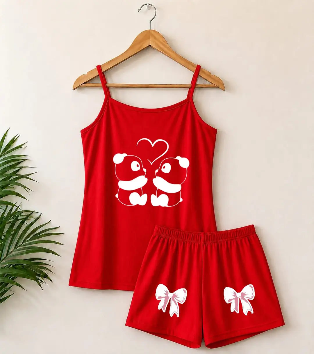 Cotton Jersey Printed Comfortable And Breathable Camisole Set