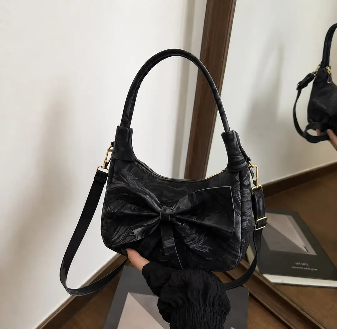Girl's Leather Textured Shoulder Bag