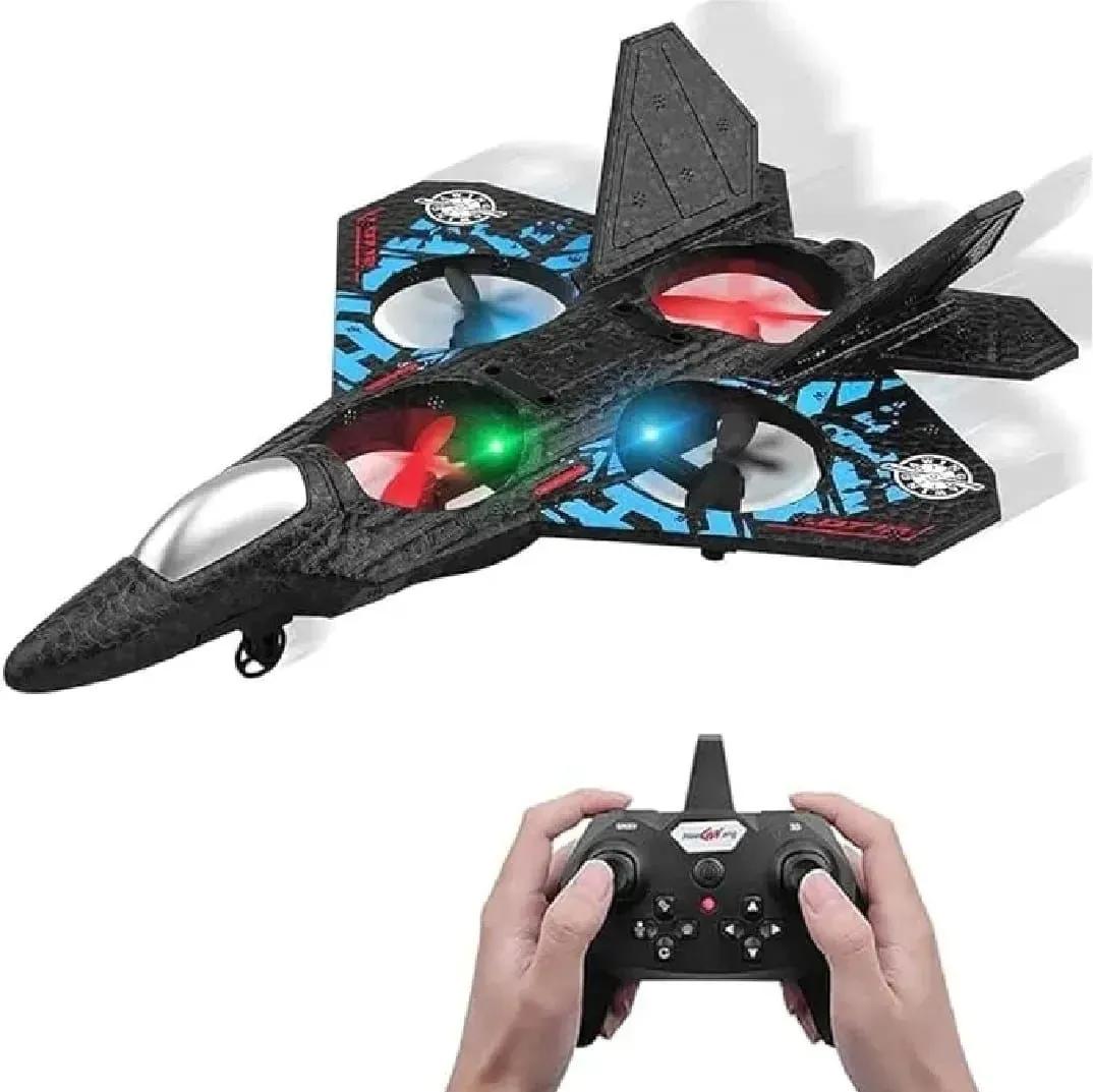 RC 360 Roll Flying Plane for Kids with LED Lights