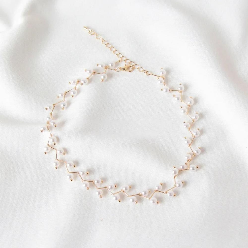 Pearl Choker Set Gold Plated for Women