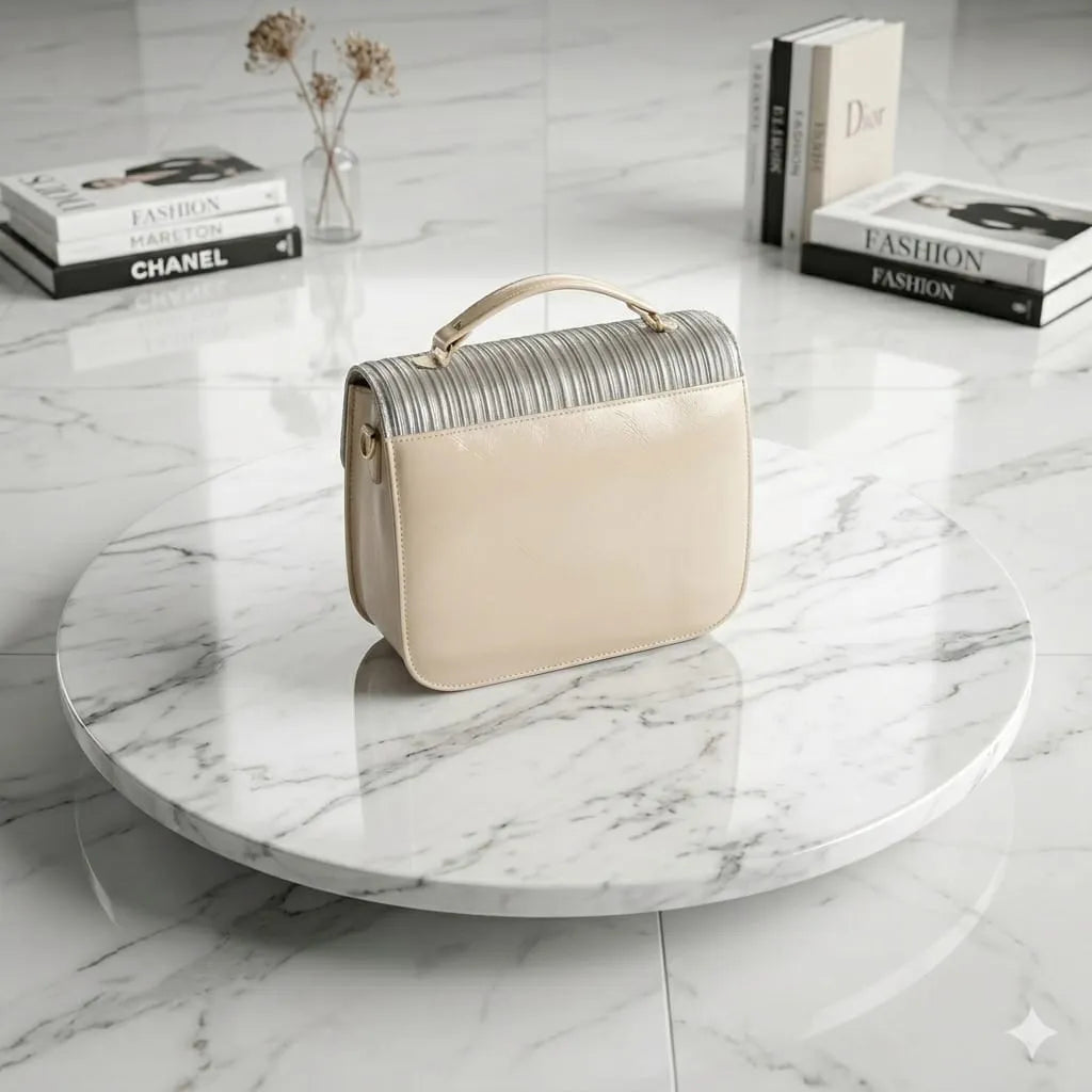 Elegant Blossom Crossbody Bag With Long Strap