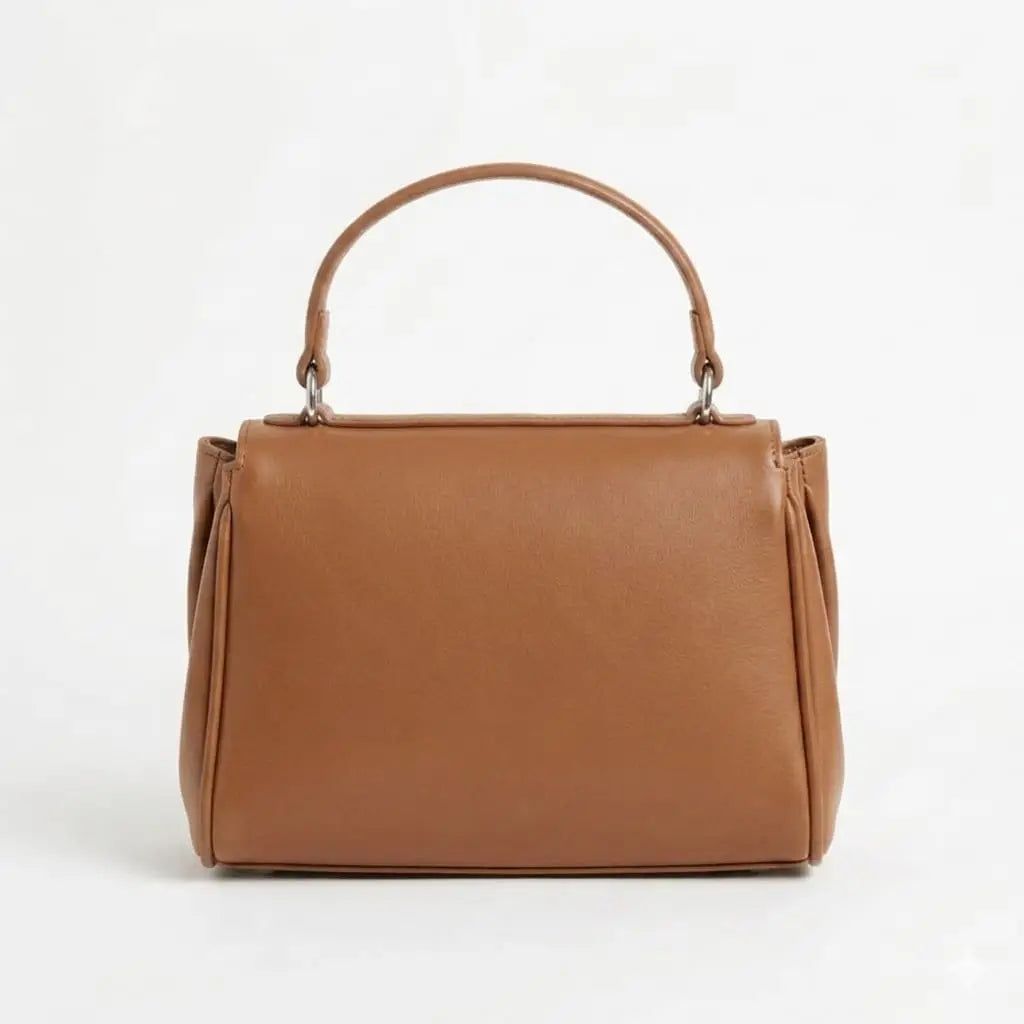 Girl's Faux Leather Plain Tote Bags
