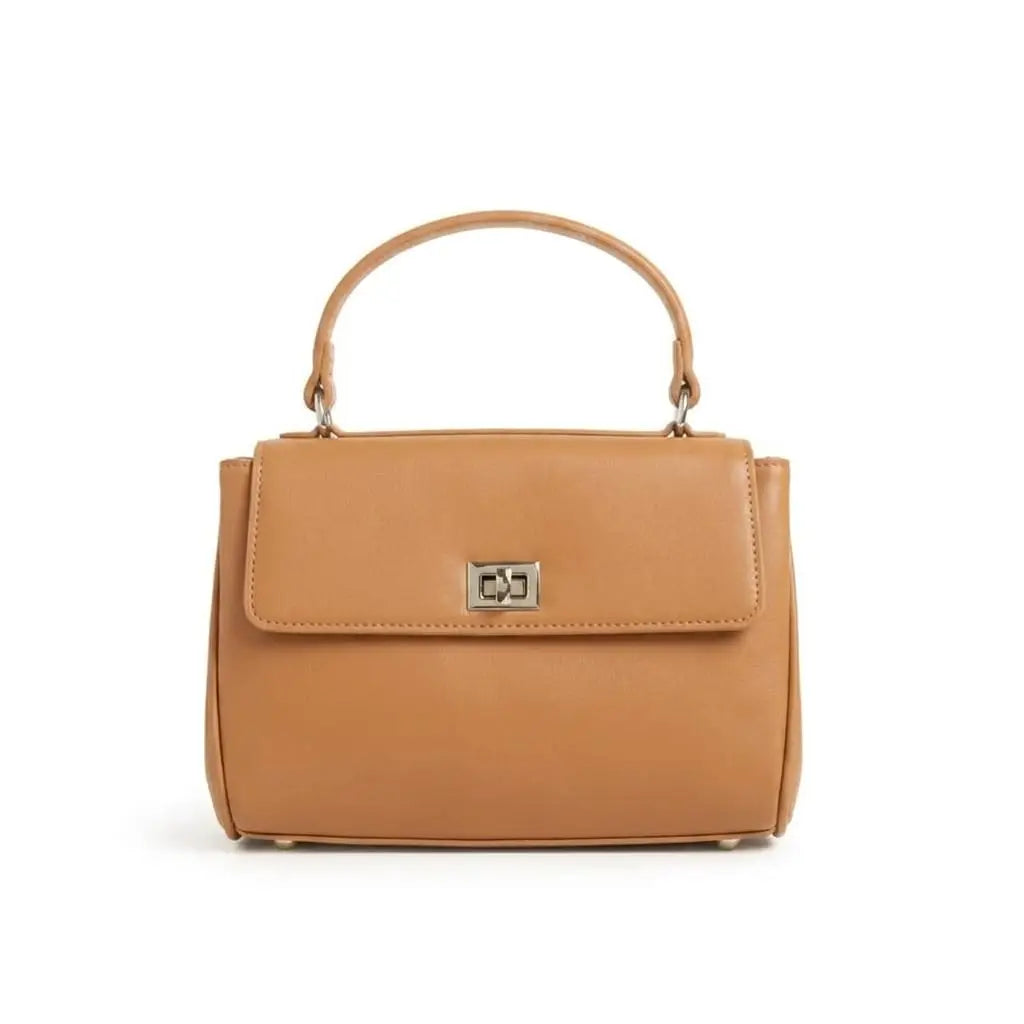 Girl's Faux Leather Plain Tote Bags