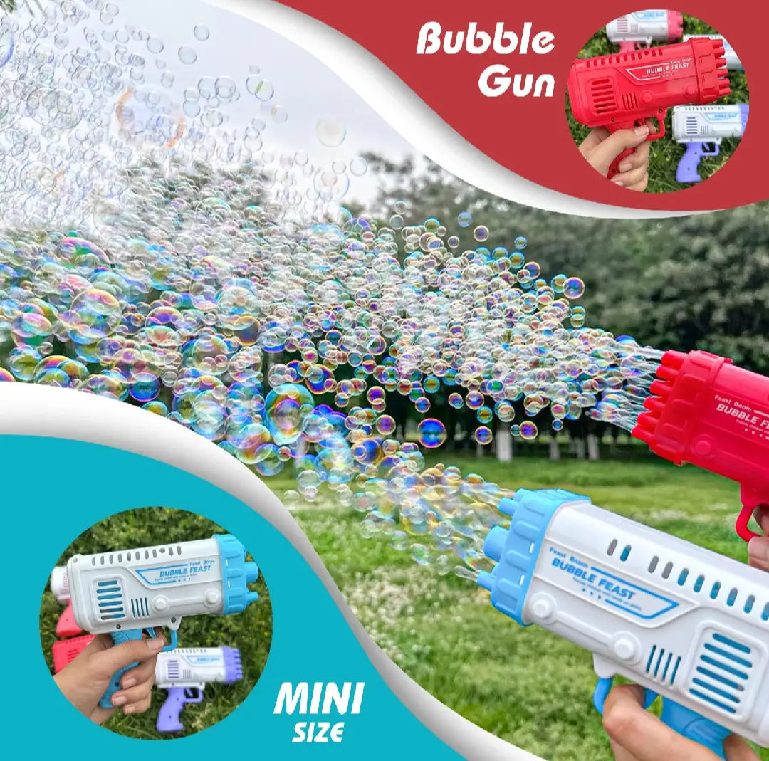 Boy's Plastic Electric Drive Set Bubble Gun