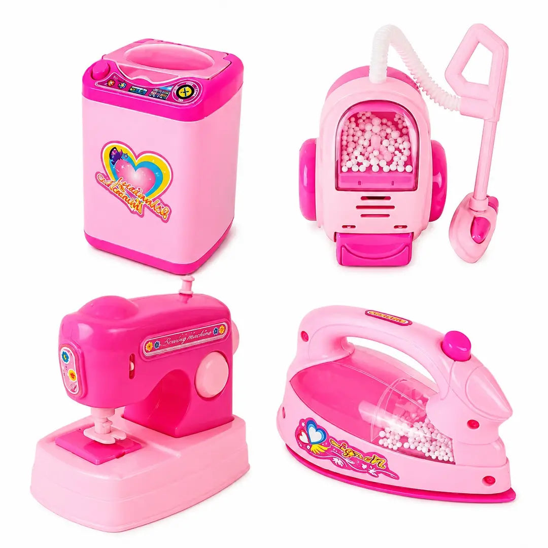 Girl's Plastic With Penguins Toy Bundle