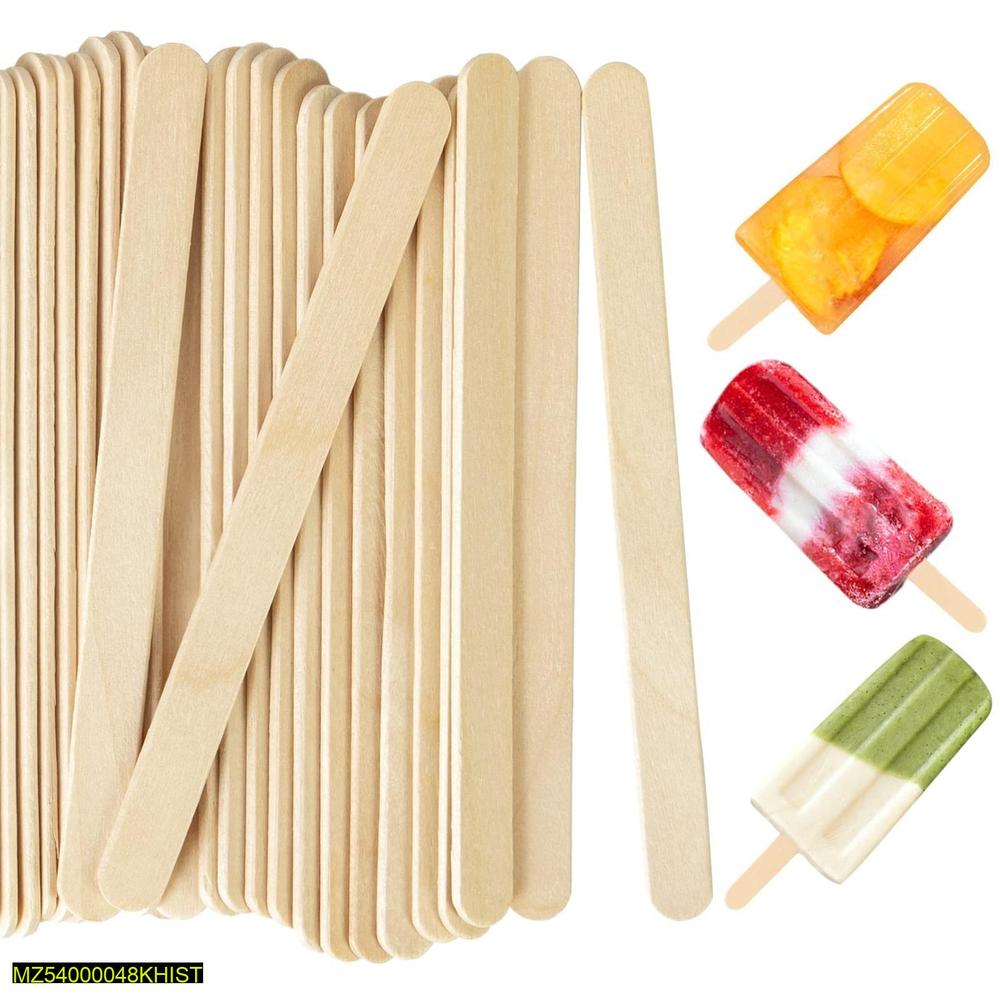 Wooden Ice Cream Sticks for Kids & Parties