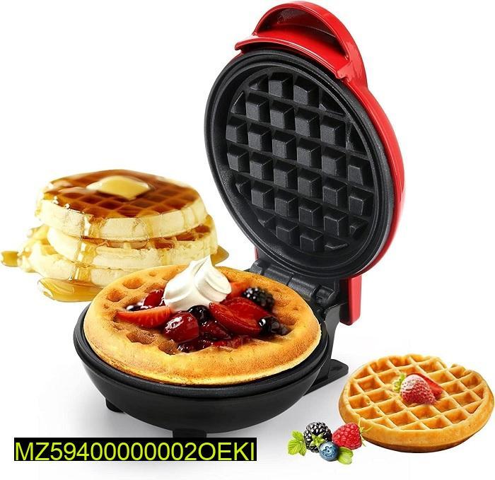 Electric Waffle Maker Red 350W Compact