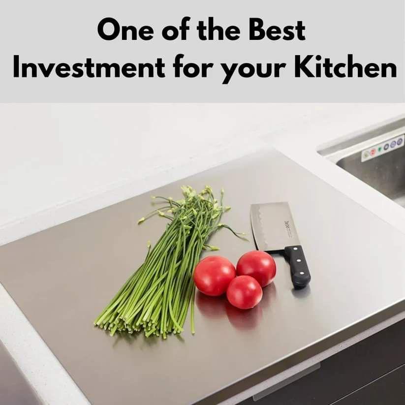 Stainless Steel Cutting Board 30x38cm for Kitchen