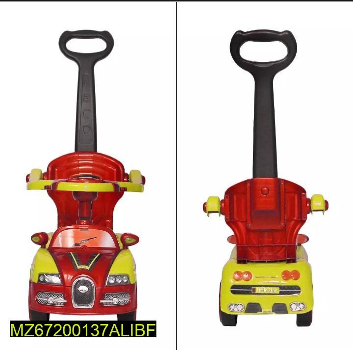 Kids Stroller Car Red Yellow Plastic Safety Ride