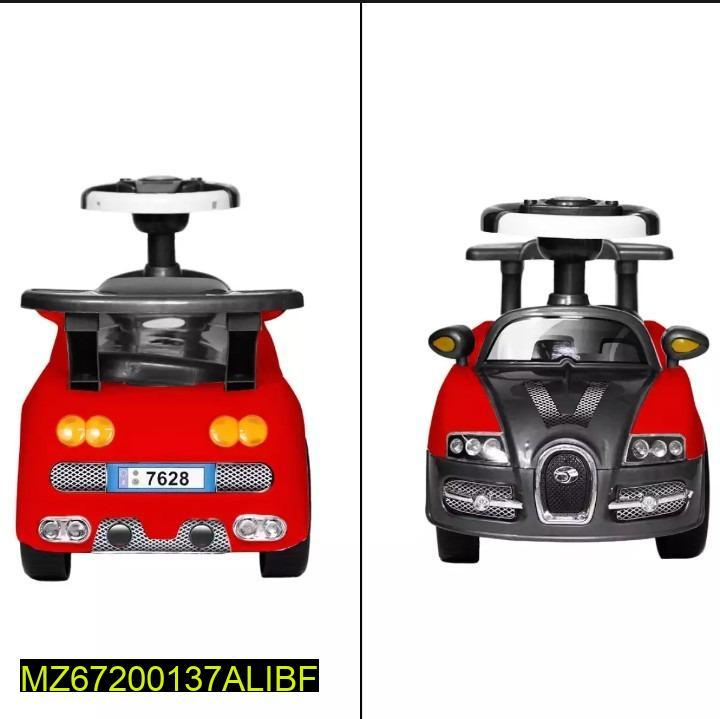 Kids Stroller Car Red Yellow Plastic Safety Ride