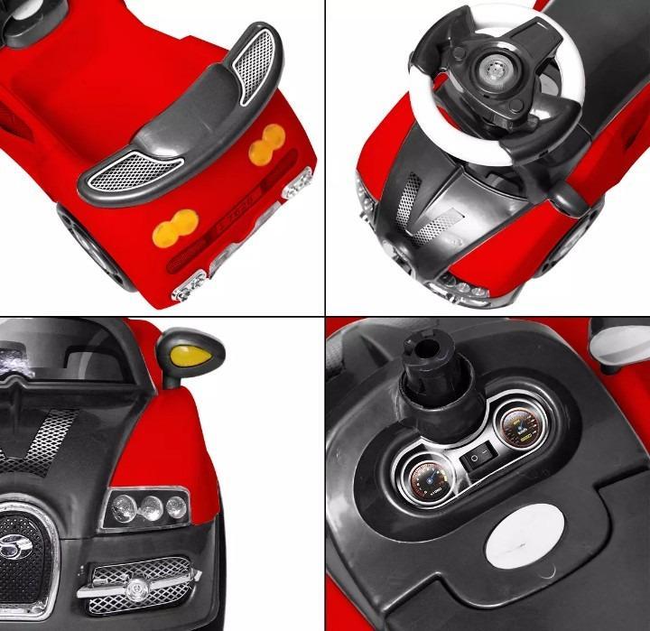 Kids Stroller Car Red Yellow Plastic Safety Ride