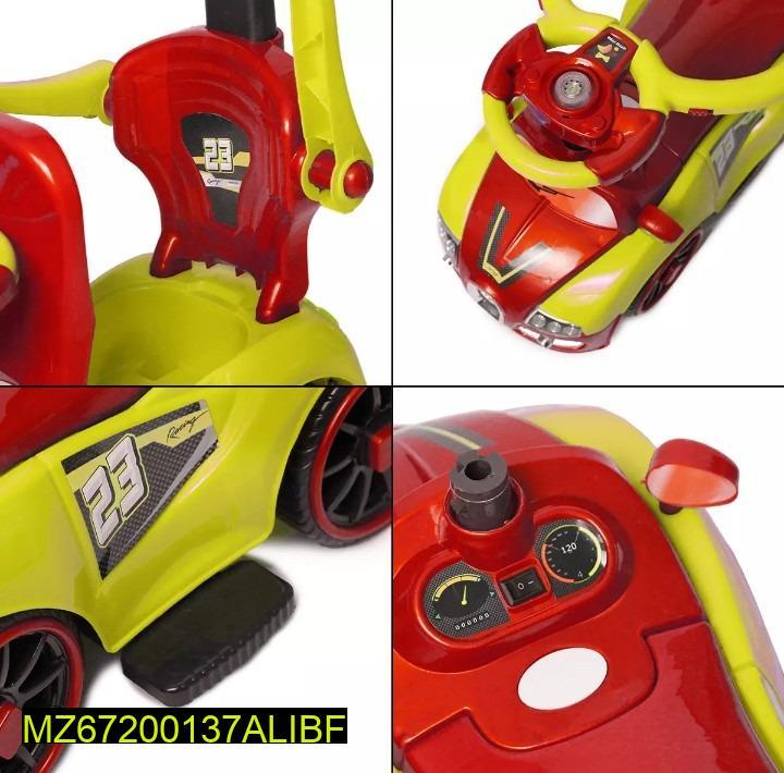 Kids Stroller Car Red Yellow Plastic Safety Ride