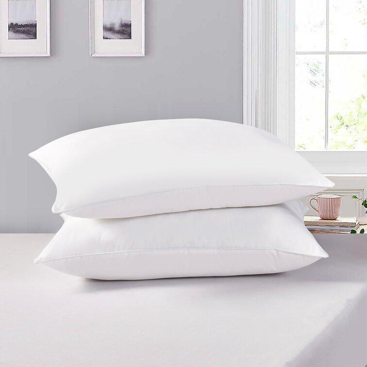 Premium Cotton Bed Pillows White 27x18" Pakistan