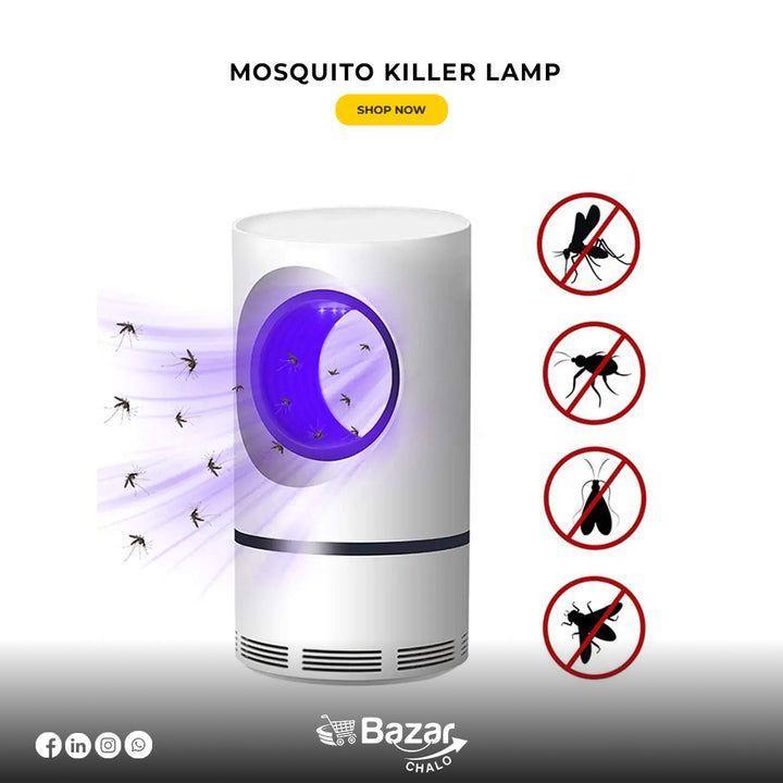 USB Rechargeable Mosquito Killer Lamp White 22x13cm ABS