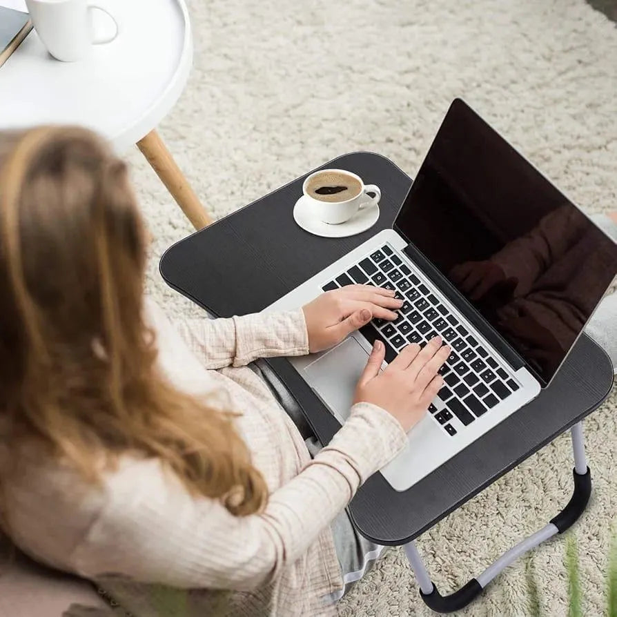 Black Laptop Table for Home Office Study Use